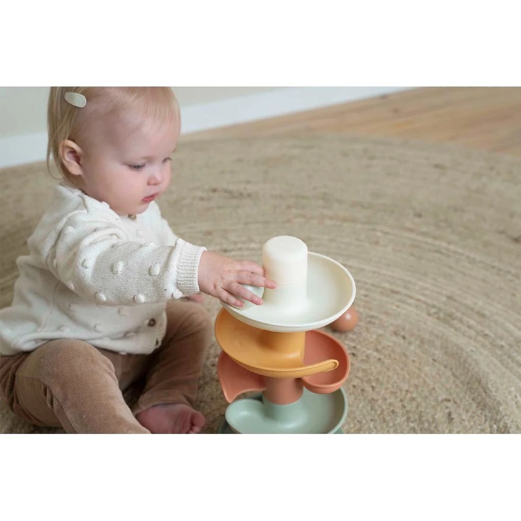 Little Dutch Spiral Tower 18x18x30 cm - For Ages 10 Months+