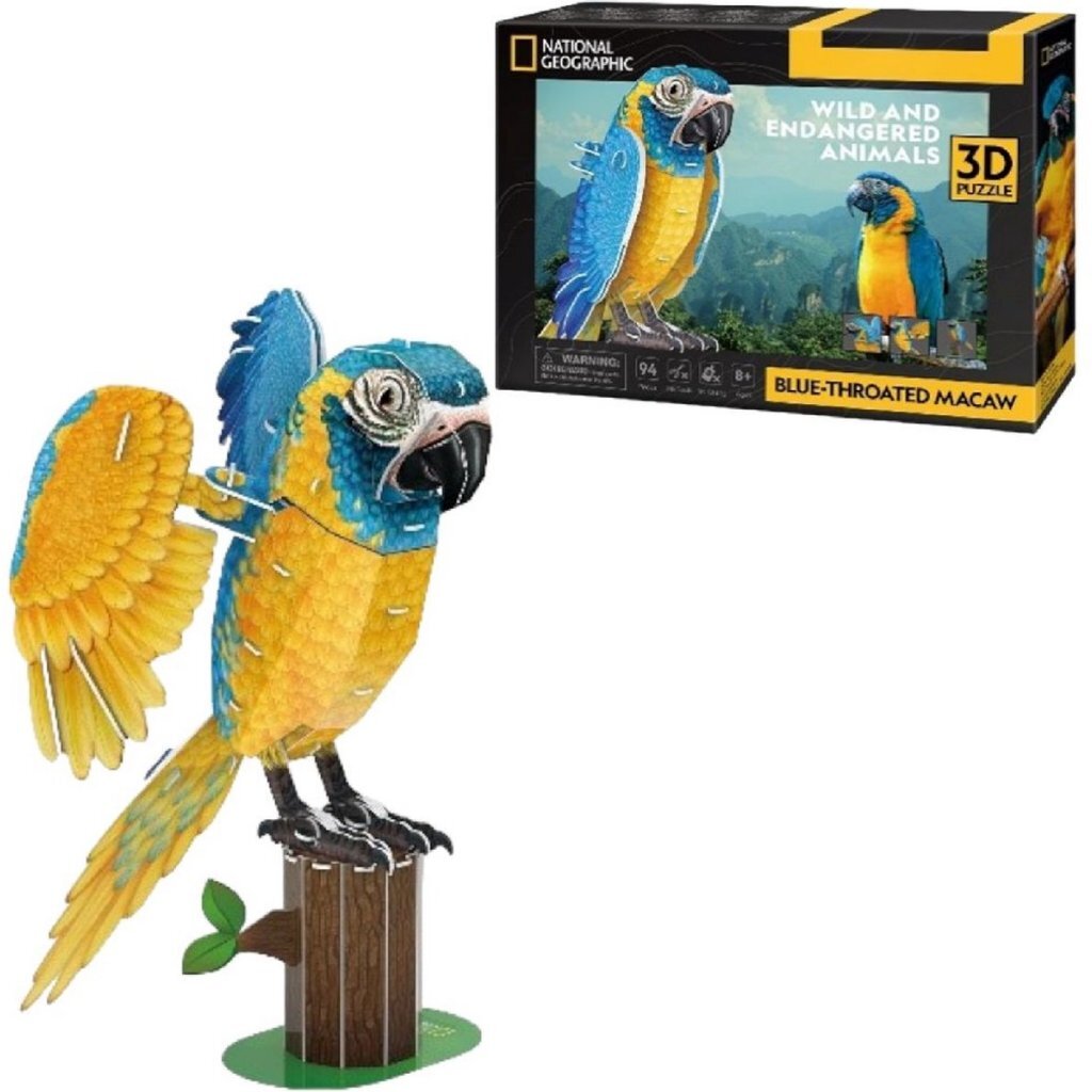 National Geographic 3D Puzzle Macaw 94 Pieces