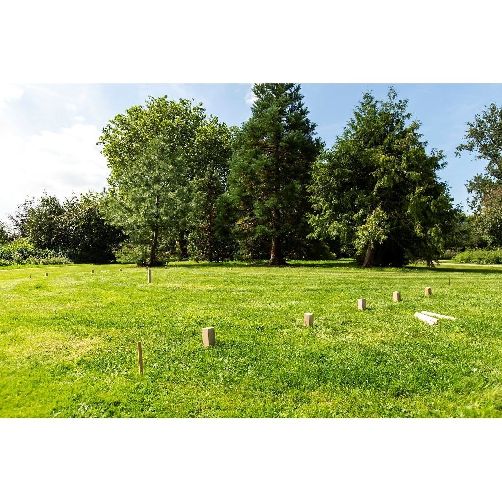 Outdoor Play Wooden Kubb Game + Carrying Bag