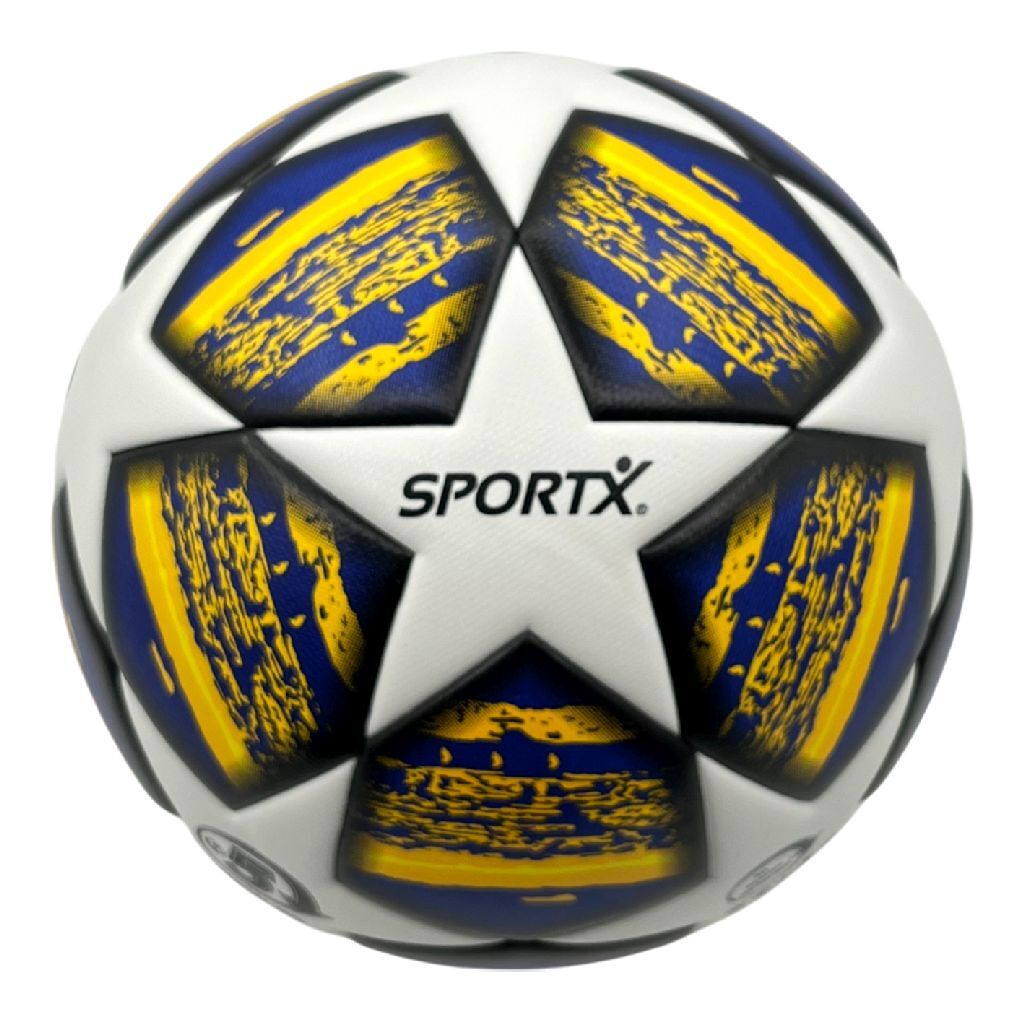 SportX Football Premium 400-430 g White/Blue/Yellow