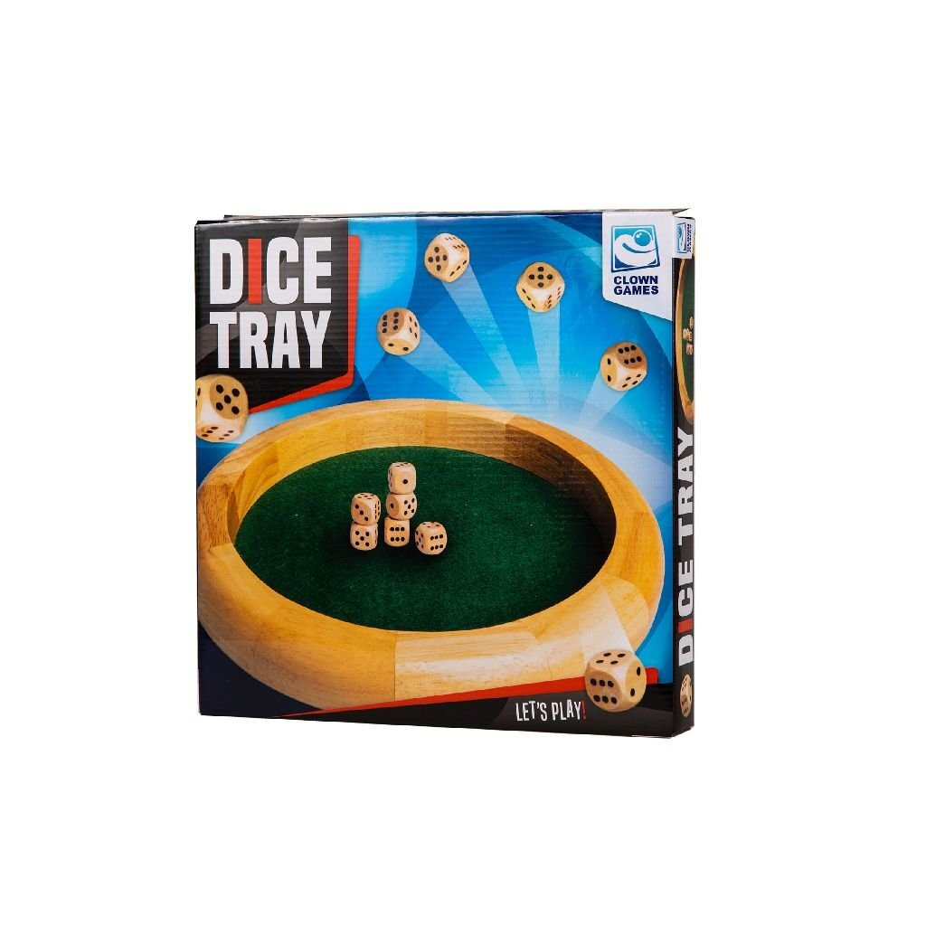 Clown Games Wooden Dice Tray