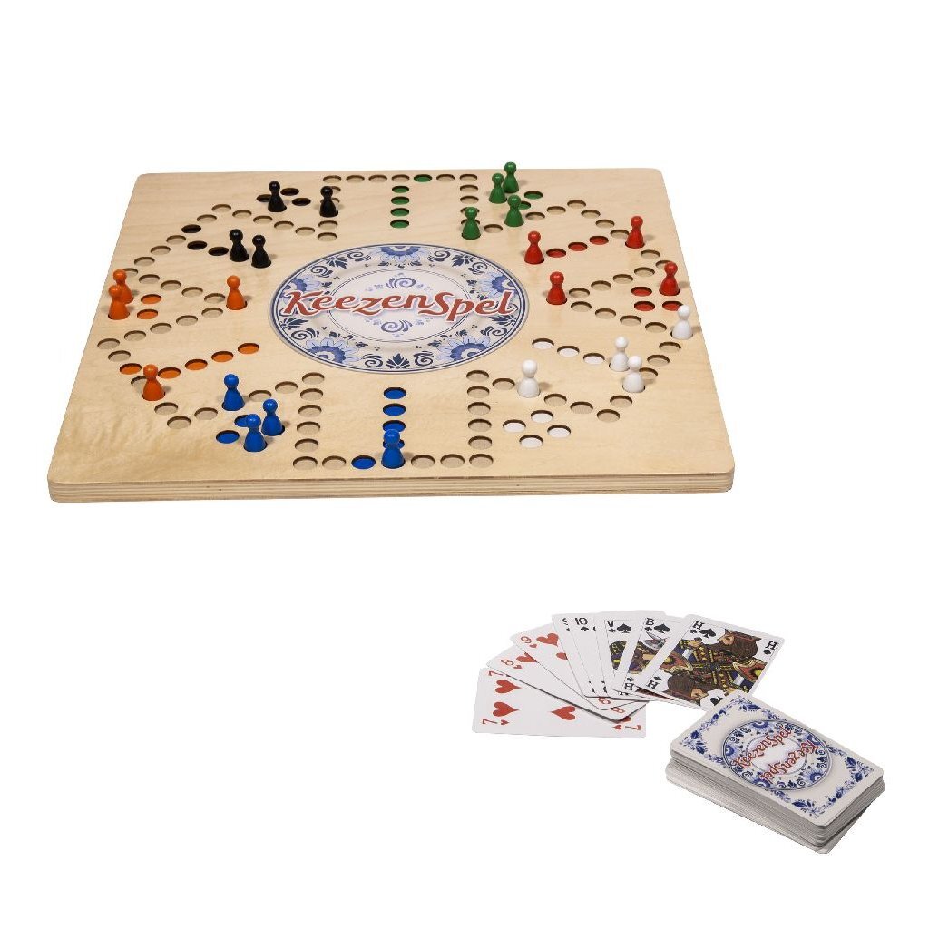 Clown Games Wooden Keezen Game for 2-6 Players Aged 6+