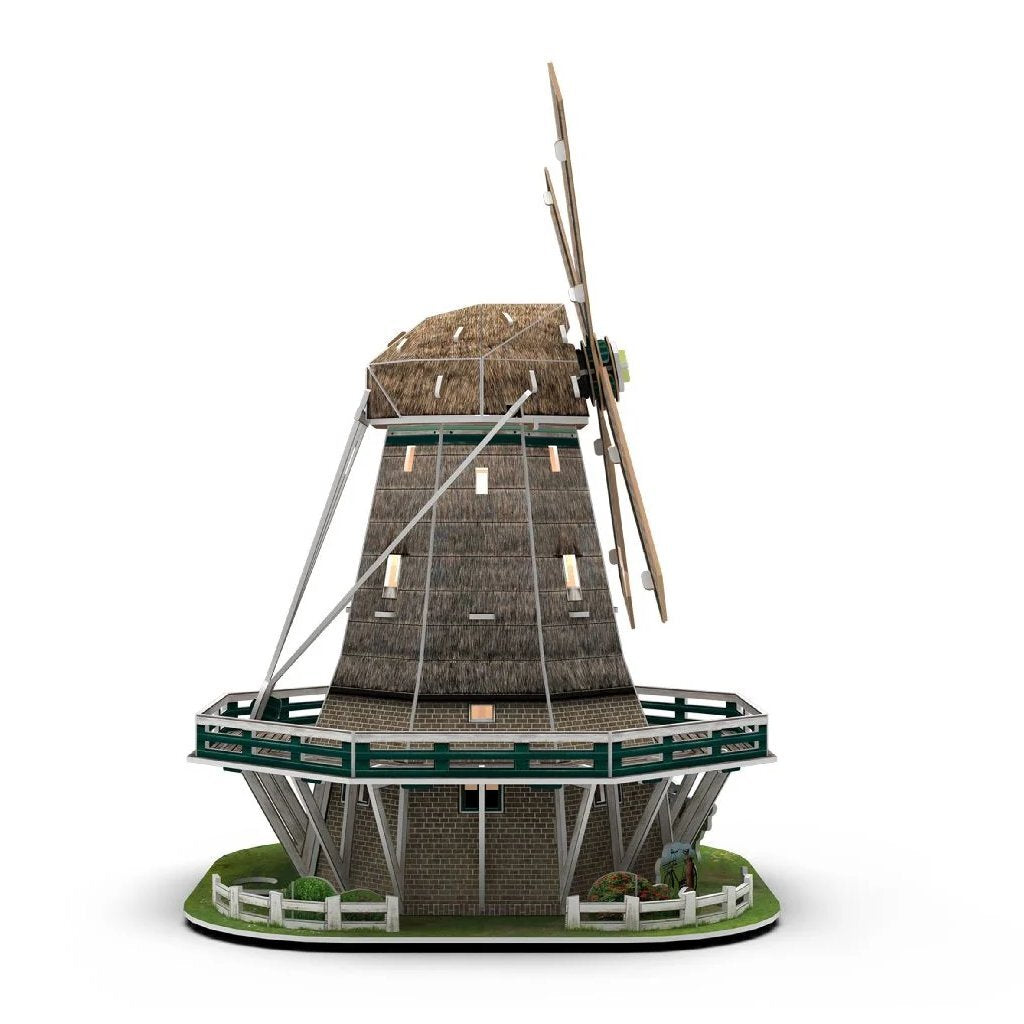 Cubic Fun 3D Puzzle Windmill + Light 64 Pieces