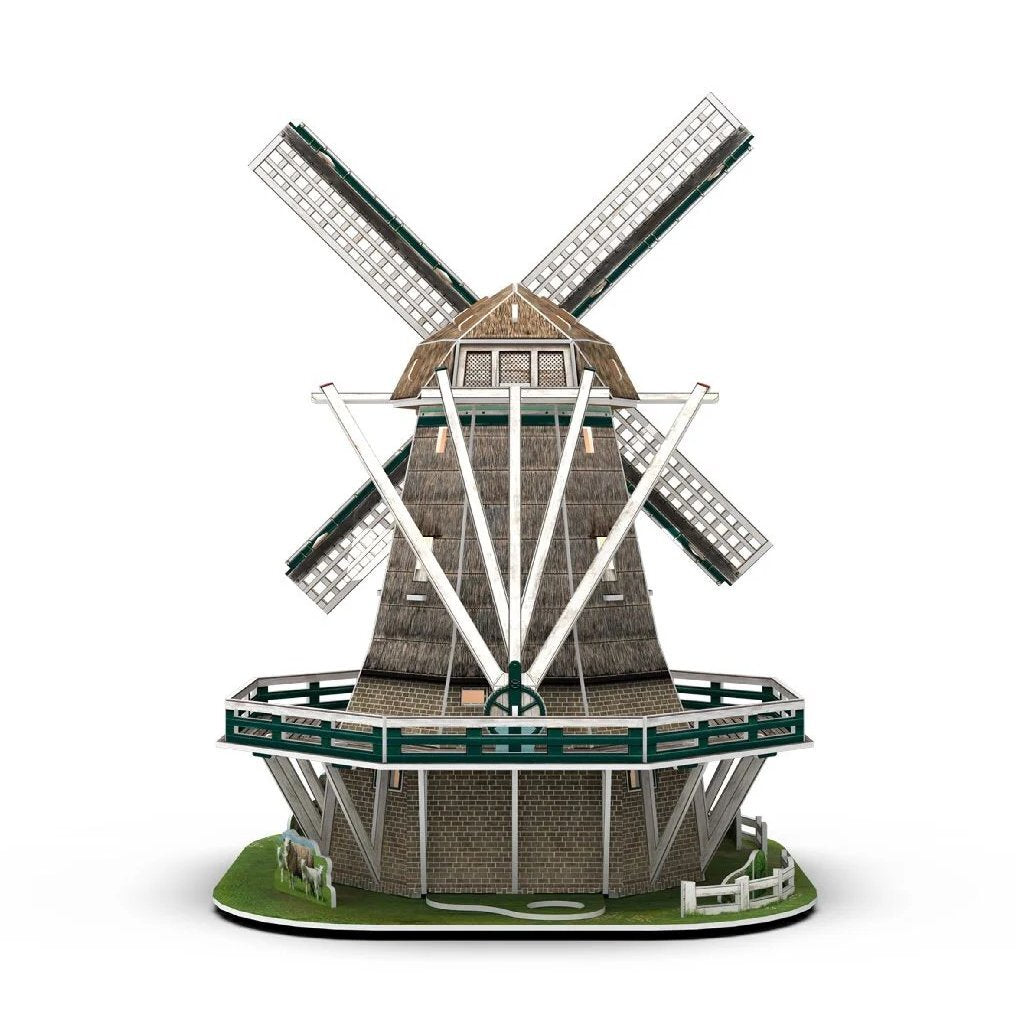 Cubic Fun 3D Puzzle Windmill + Light 64 Pieces