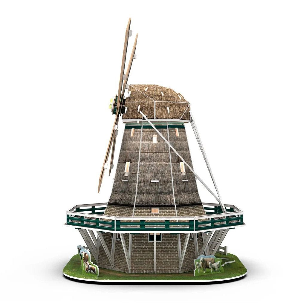 Cubic Fun 3D Puzzle Windmill + Light 64 Pieces