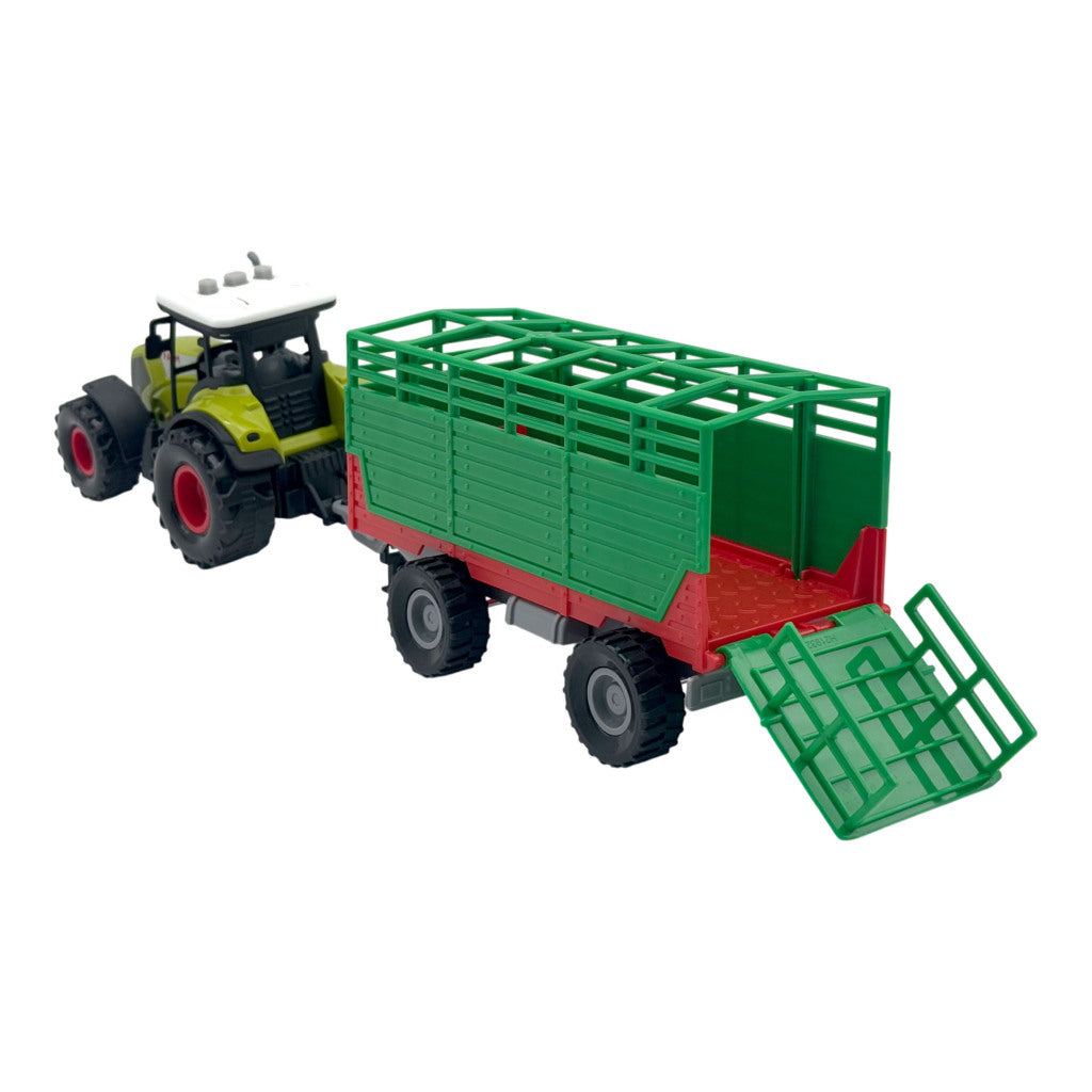 Dutch Farm Tractor with Trailer + Light and Sound Assortment