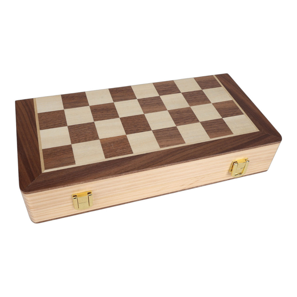 Clown Games Luxury Wooden Chess Set - Foldable Board - Ages 6+