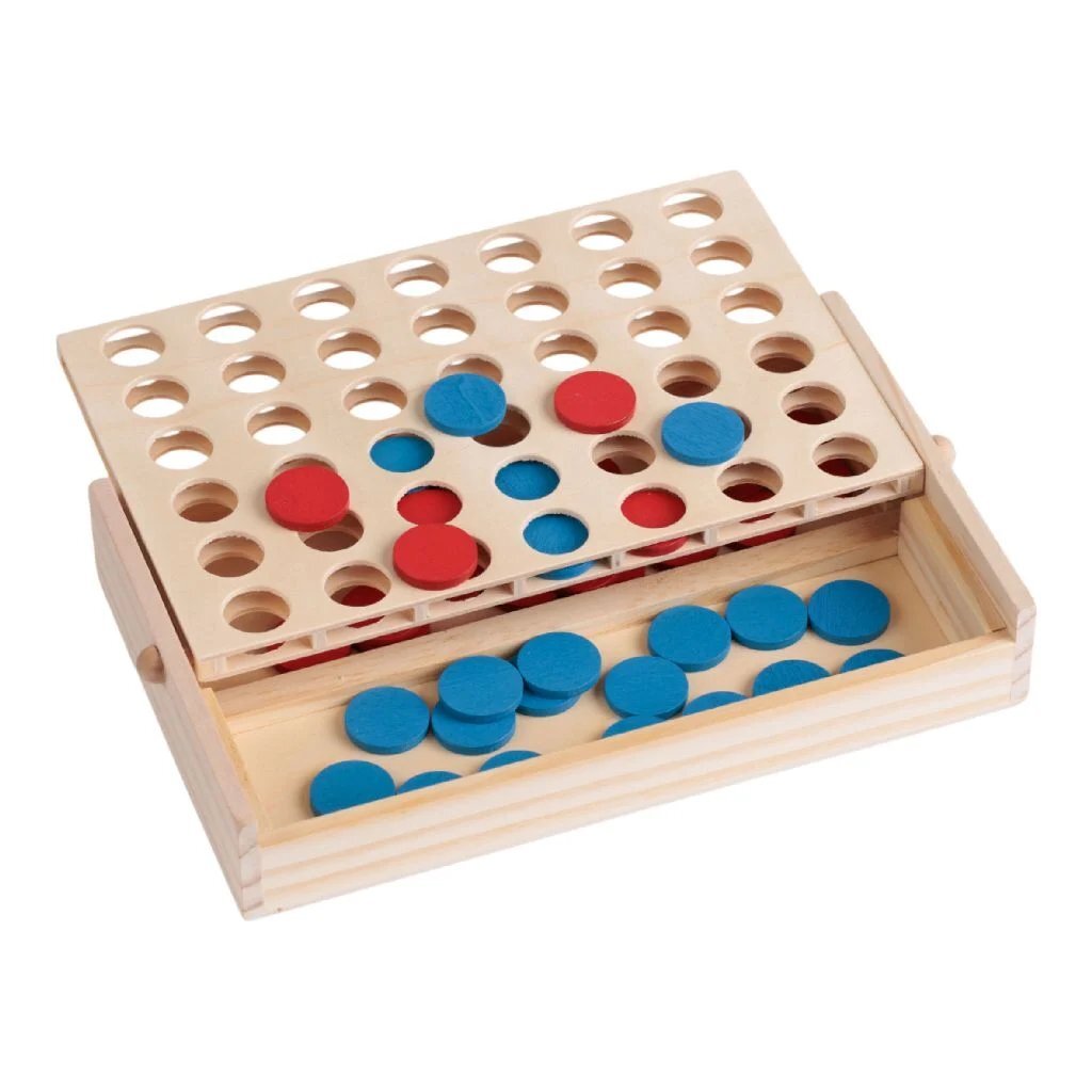 Clown Games Houten 4 Op 'n Rij Spel
