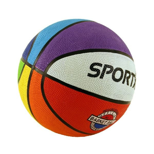 SportX Multicolour Basketball - Ø 24 cm