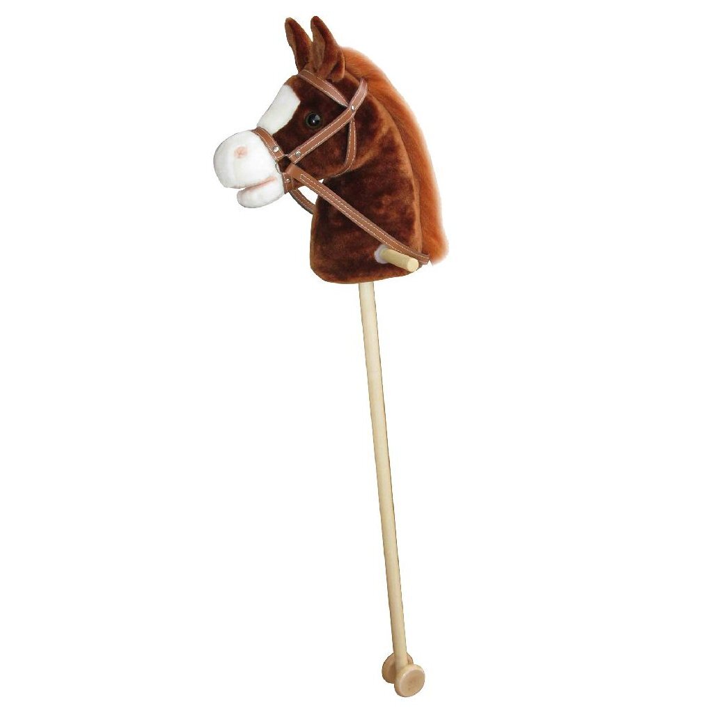Plush Hobby Horse with Sound 97 cm Assorted - For Ages 4+