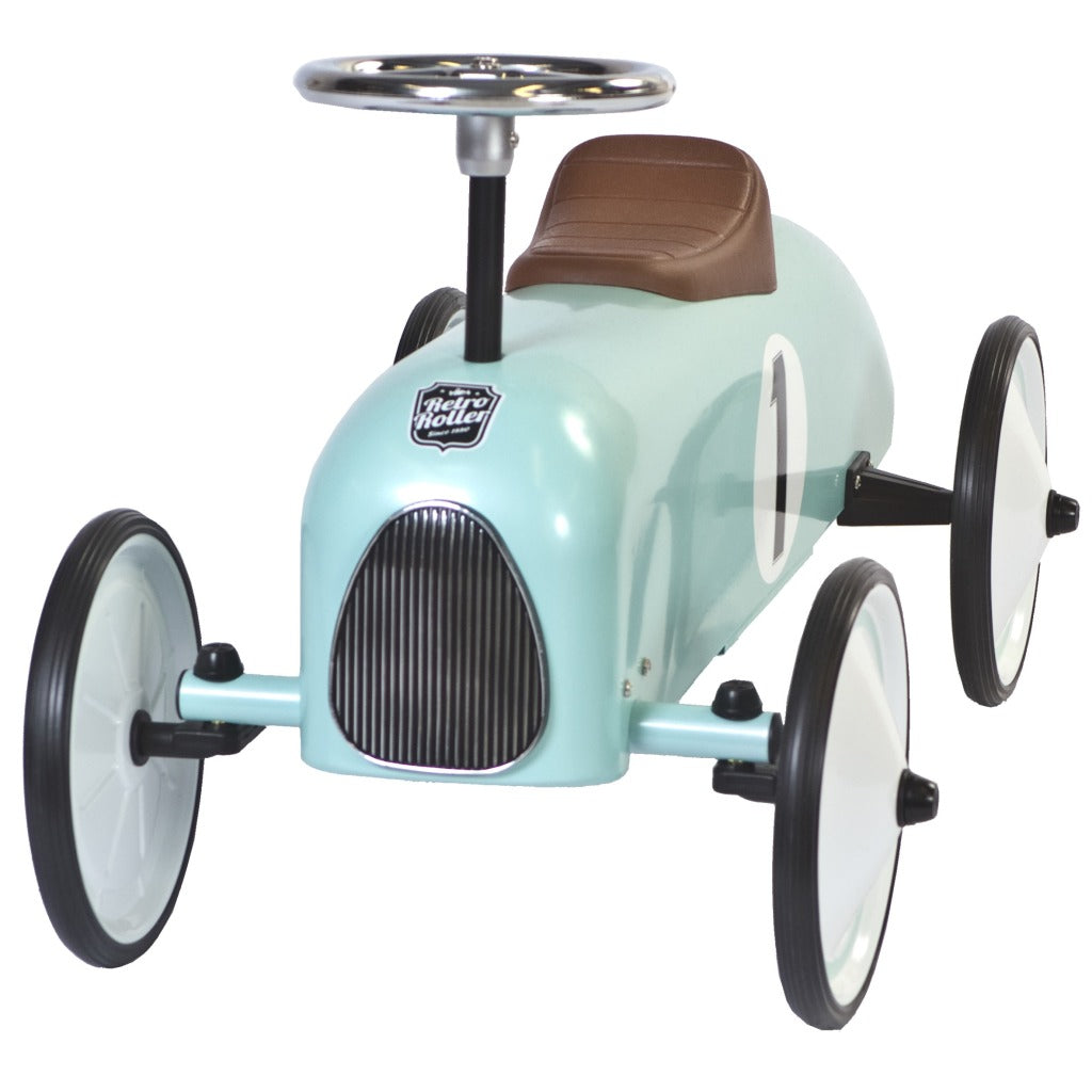 Retro Roller Formula 1 Ride-on Car Colin - Vintage Style for Kids