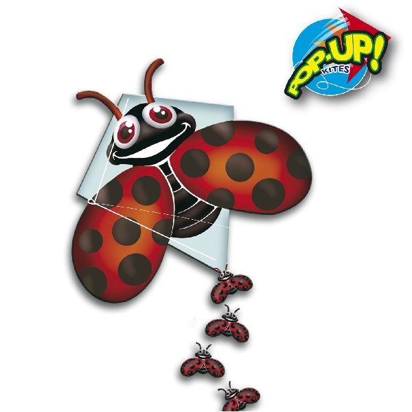 Rhombus Pop-Up Ladybug Kite 70x59cm