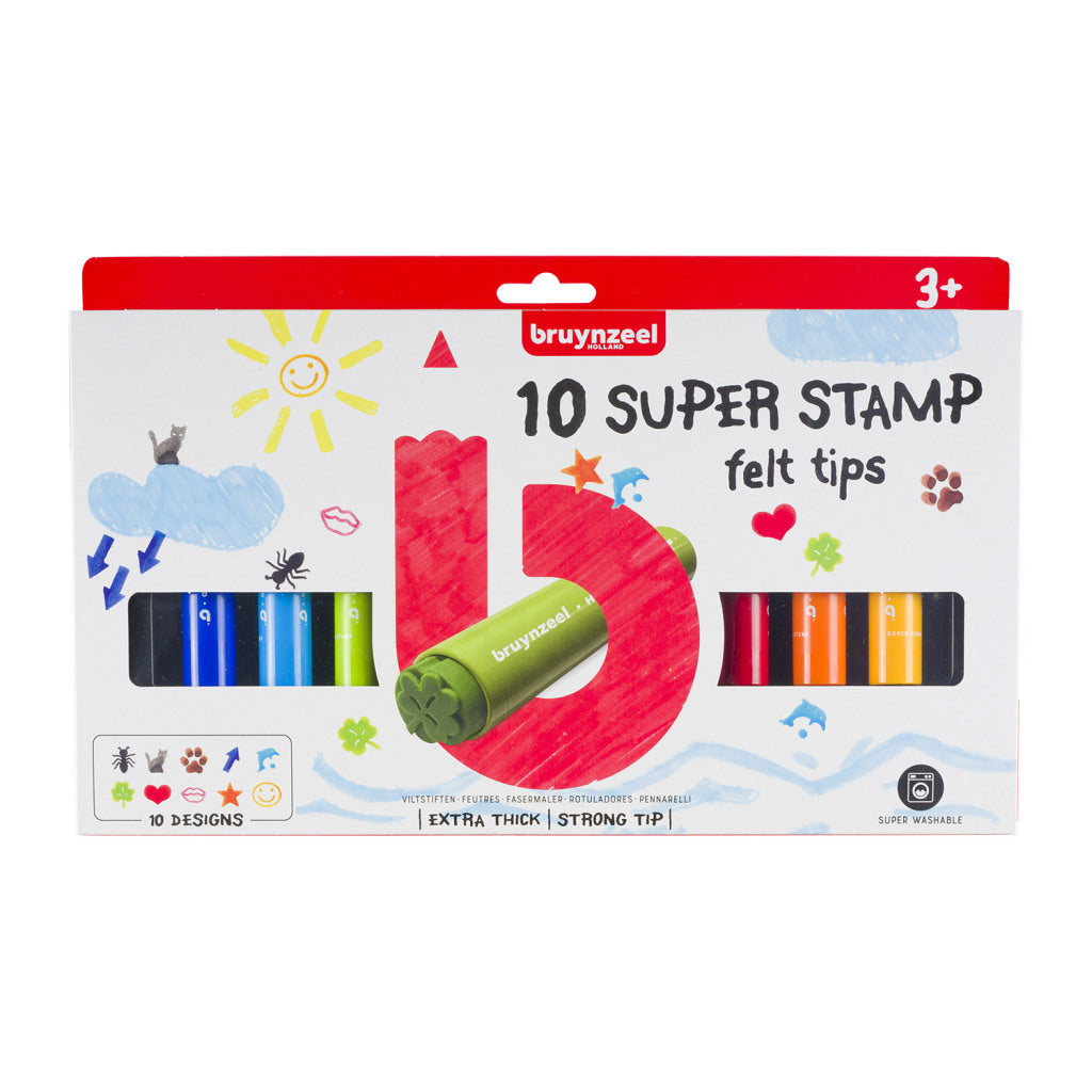 Bruynzeel Mega Stamp Pens 10 Pieces