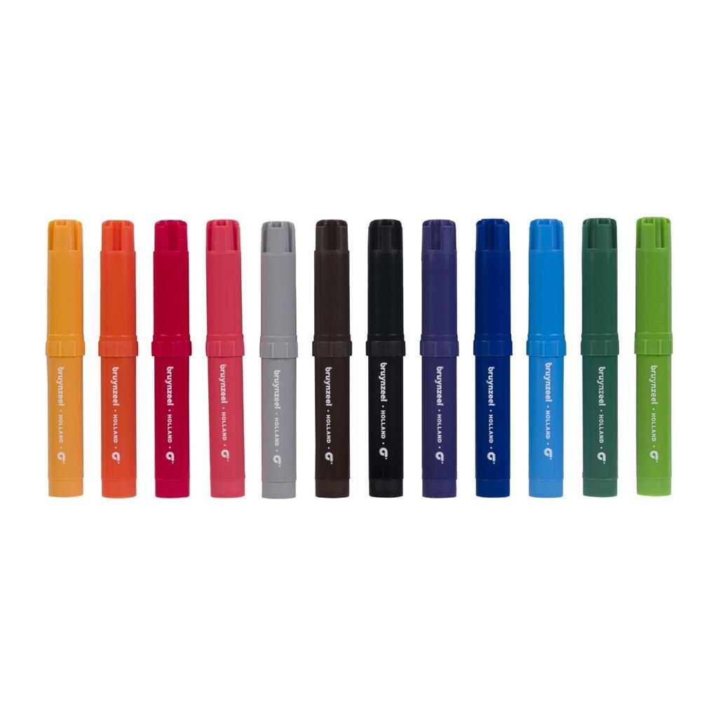 Bruynzeel Big Point Felt-Tip Pens 12 Pieces