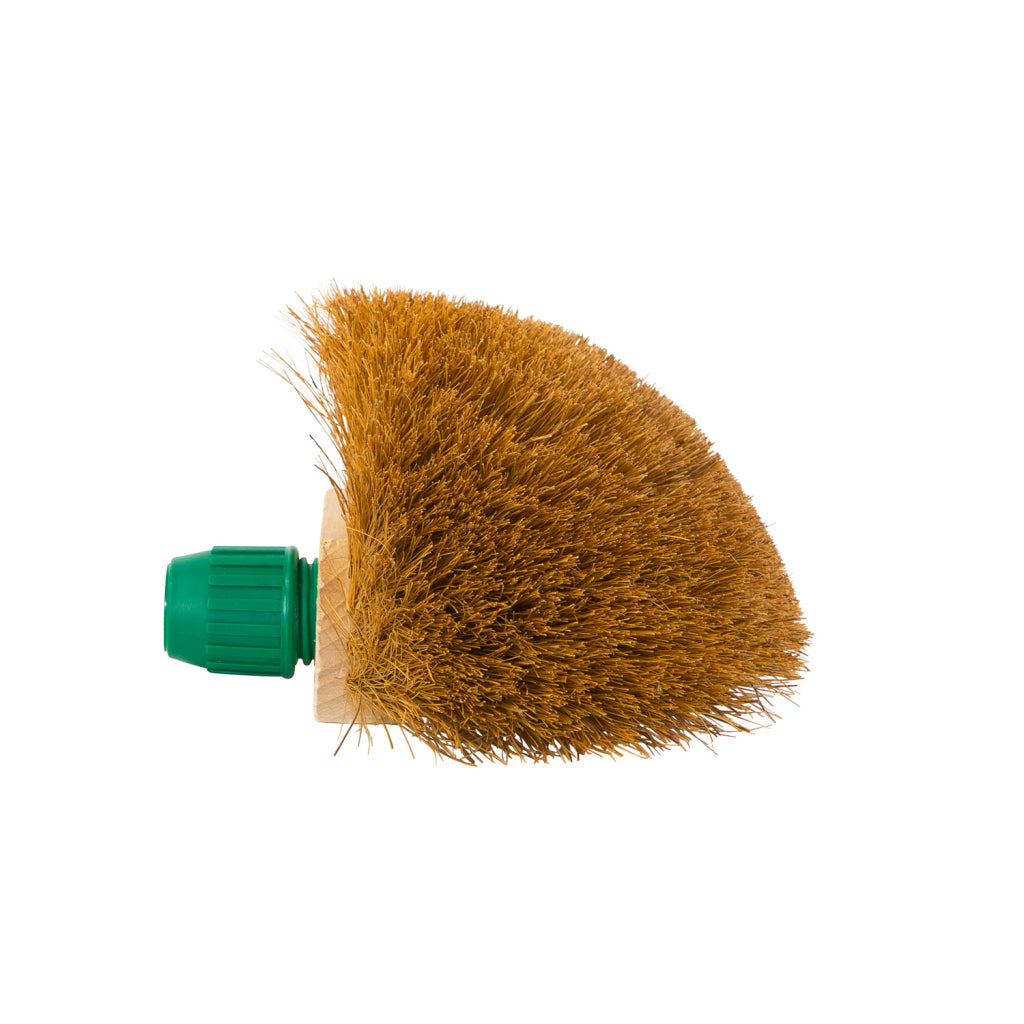 Luva Wooden Coconut Cobweb Brush with Handle Holder