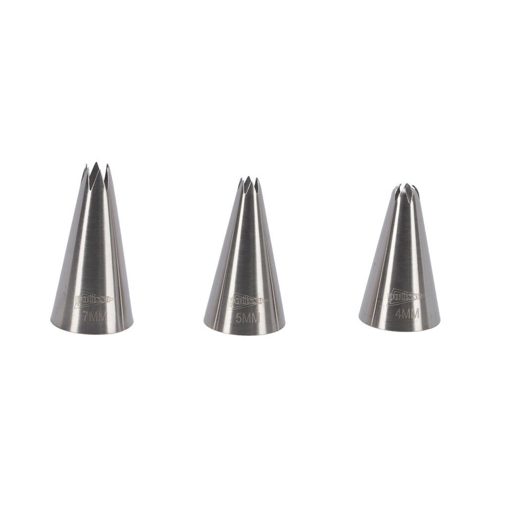 Patisse Piping Nozzles Set 3 Pieces Stainless Steel