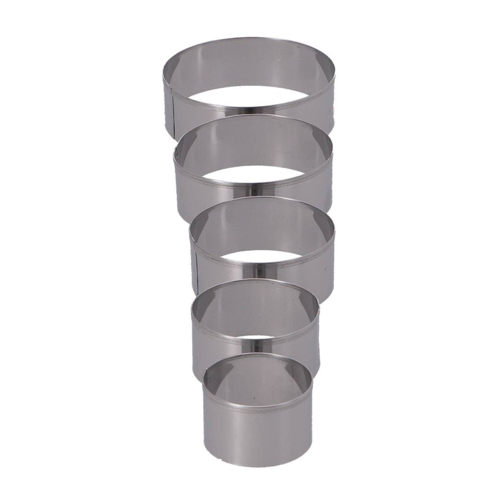 Patisse Round 5-piece Stainless Steel Cookie Cutters
