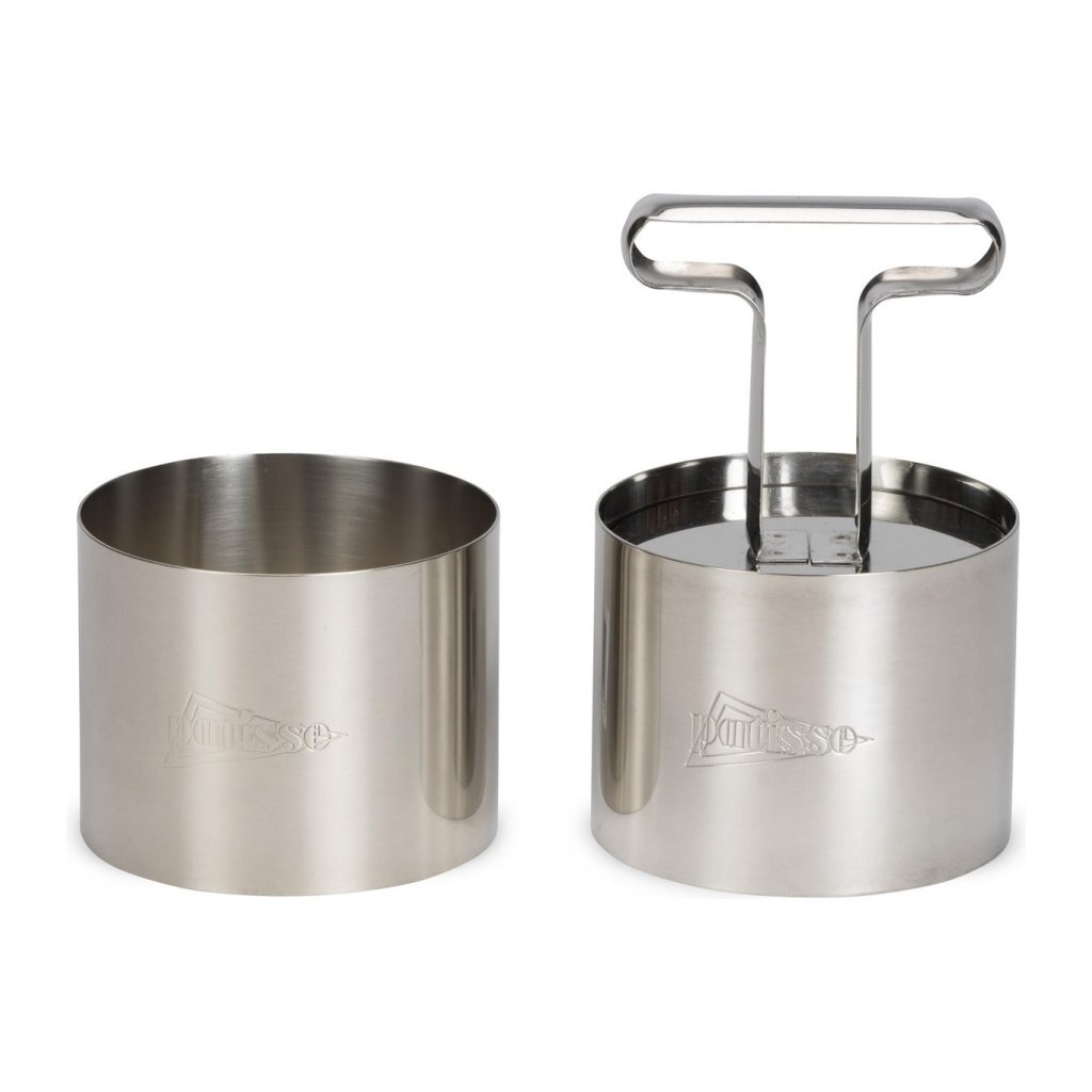 Patisse Garnish Rings with Cutter 7x5.5 cm 3-piece Stainless Steel