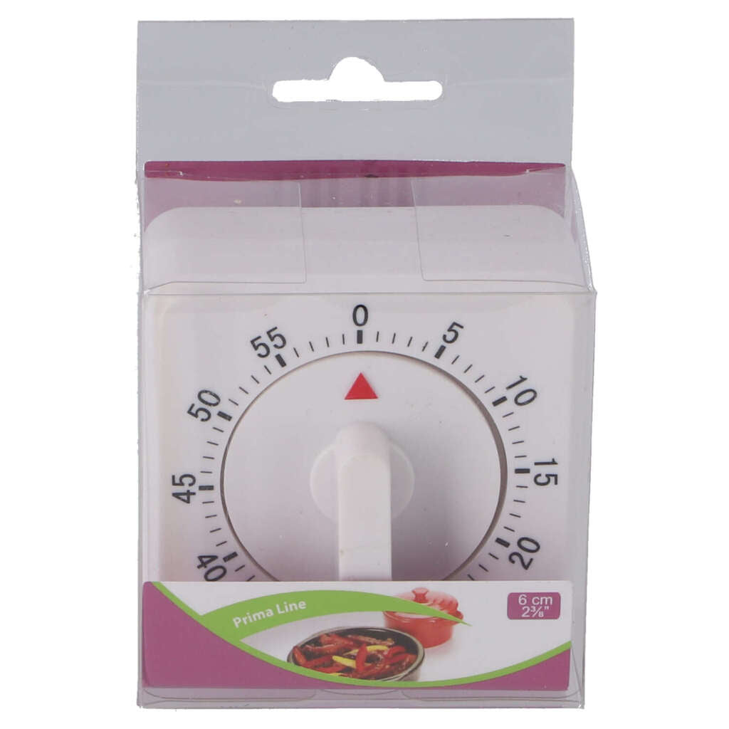 Patisse Kitchen Timer Square 6 cm White