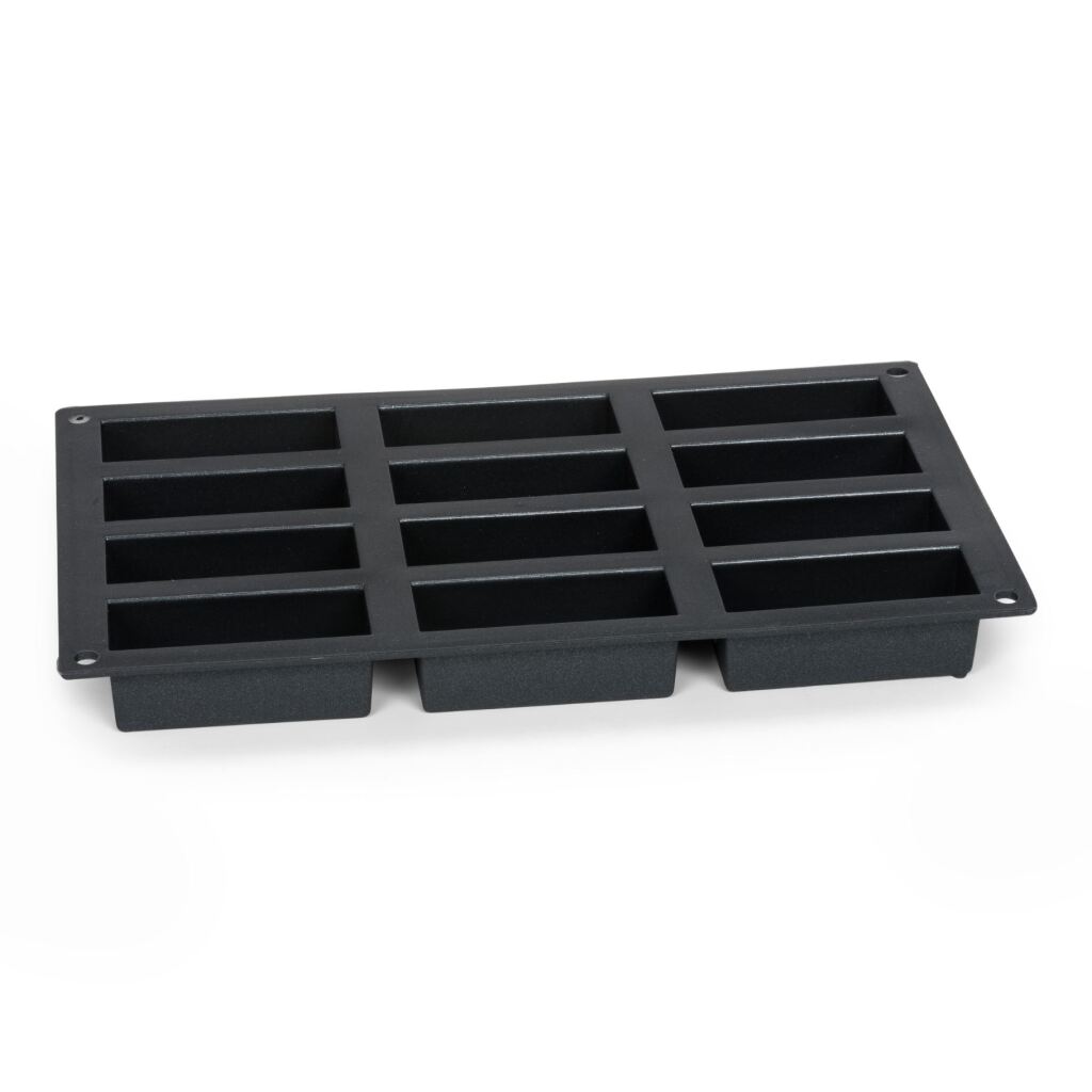 Patisse Mini Cake Pan 12 Compartments 29x17 cm Black/Silicone