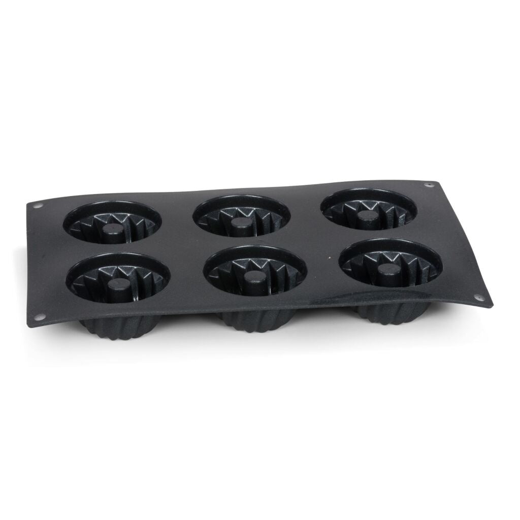 Patisse Mini Bundt Pan 6 Compartments 29x17 cm Black/Silicone
