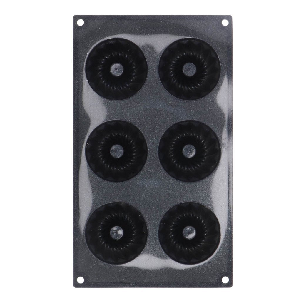 Patisse Mini Bundt Pan 6 Compartments 29x17 cm Black/Silicone