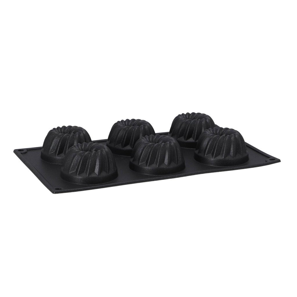 Patisse Mini Bundt Pan 6 Compartments 29x17 cm Black/Silicone