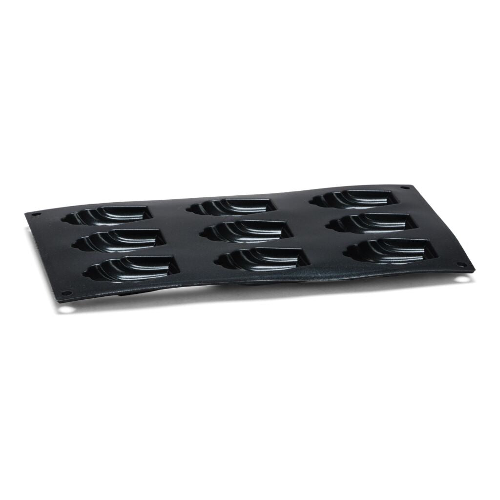 Patisse Madeleine Mold 9 Compartments 29x17 cm Black Silicone