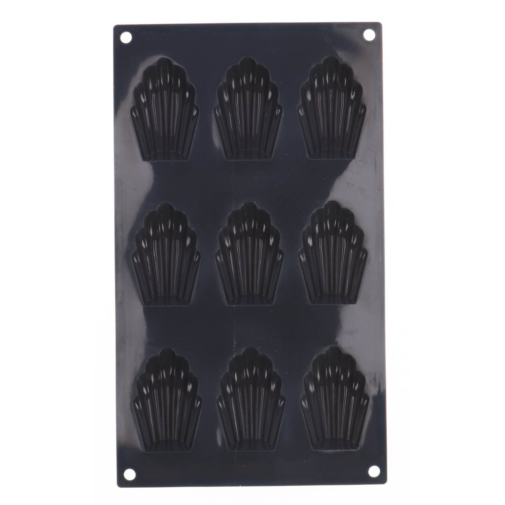 Patisse Madeleine Mold 9 Compartments 29x17 cm Black Silicone