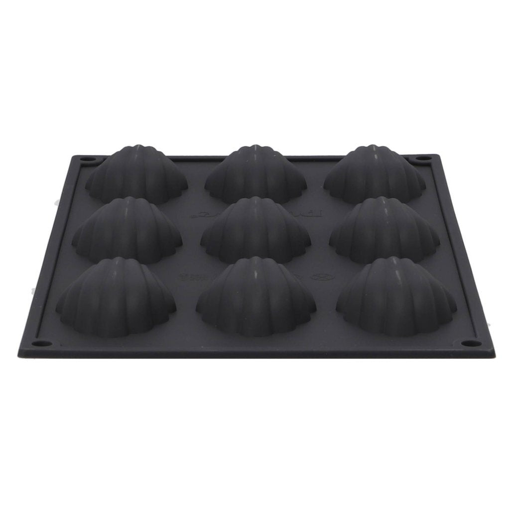 Patisse Madeleine Mold 9 Compartments 29x17 cm Black Silicone