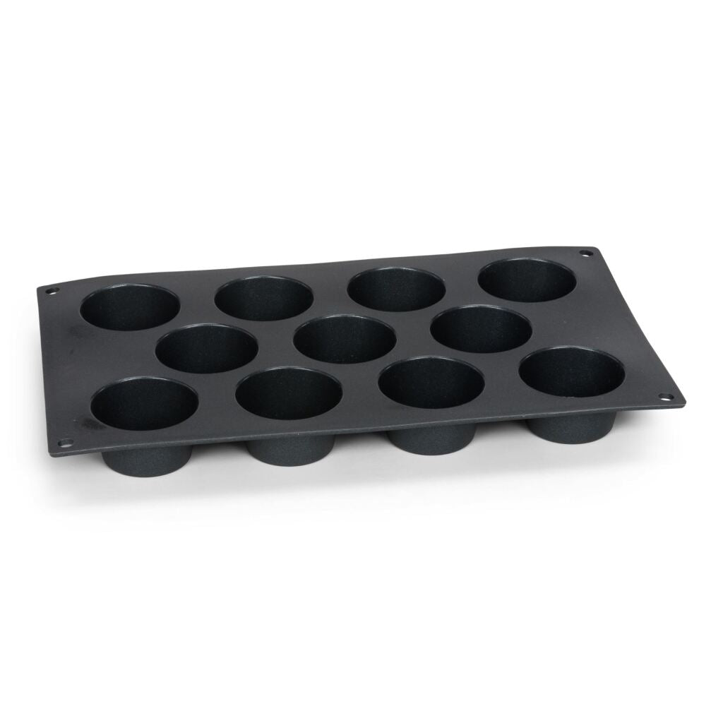 Patisse Mini Muffin Pan 11 Compartments 29x17 cm Black Silicone