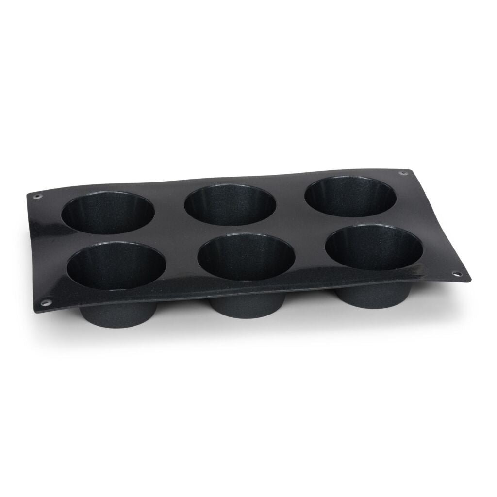 Patisse 6-Compartment Muffin Pan 29x17 cm Black Silicone