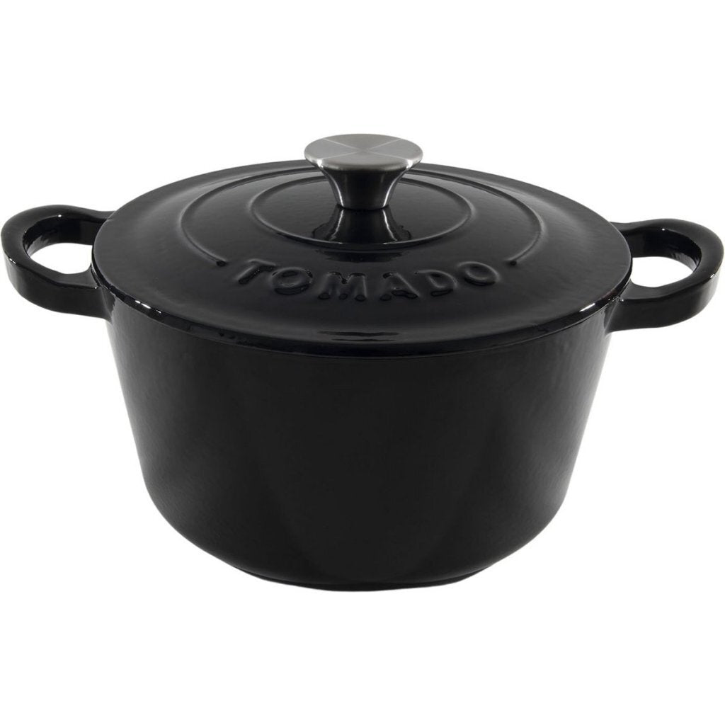 Tomado Cast Iron Casserole - 24 cm - Black - Enameled