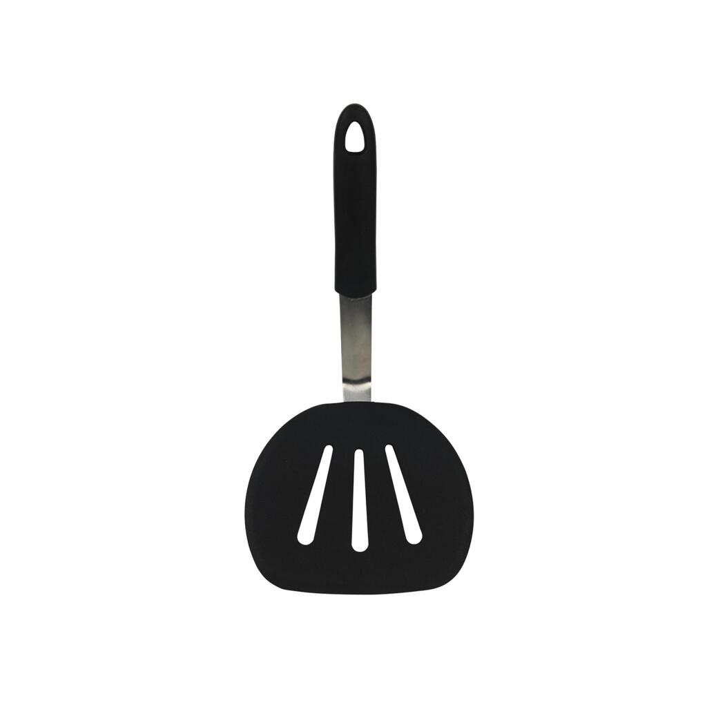 Spatula 30 cm Stainless Steel and Silicone Black