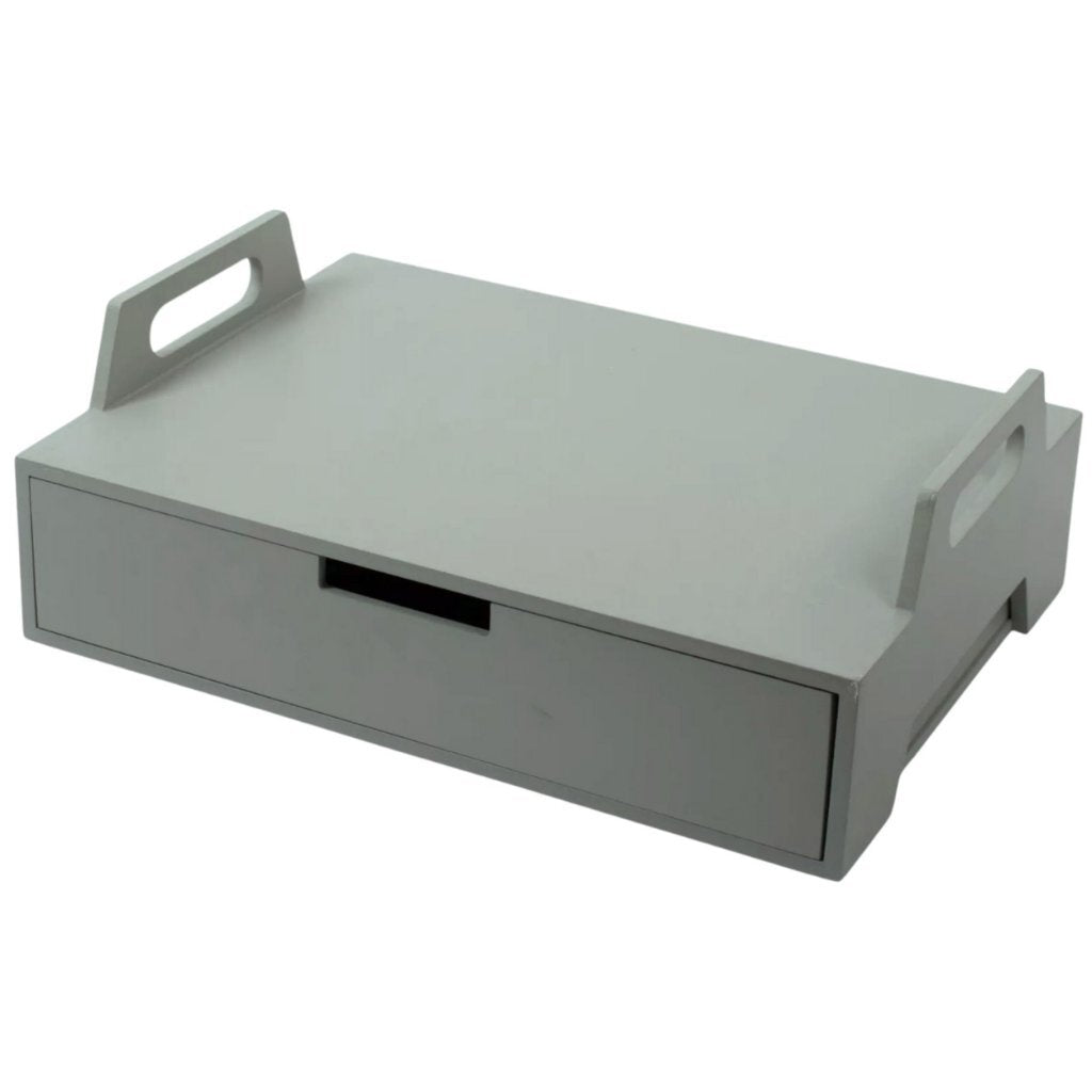 Gusta Wooden Laptop Table 41x30x14.5 cm Green-grey