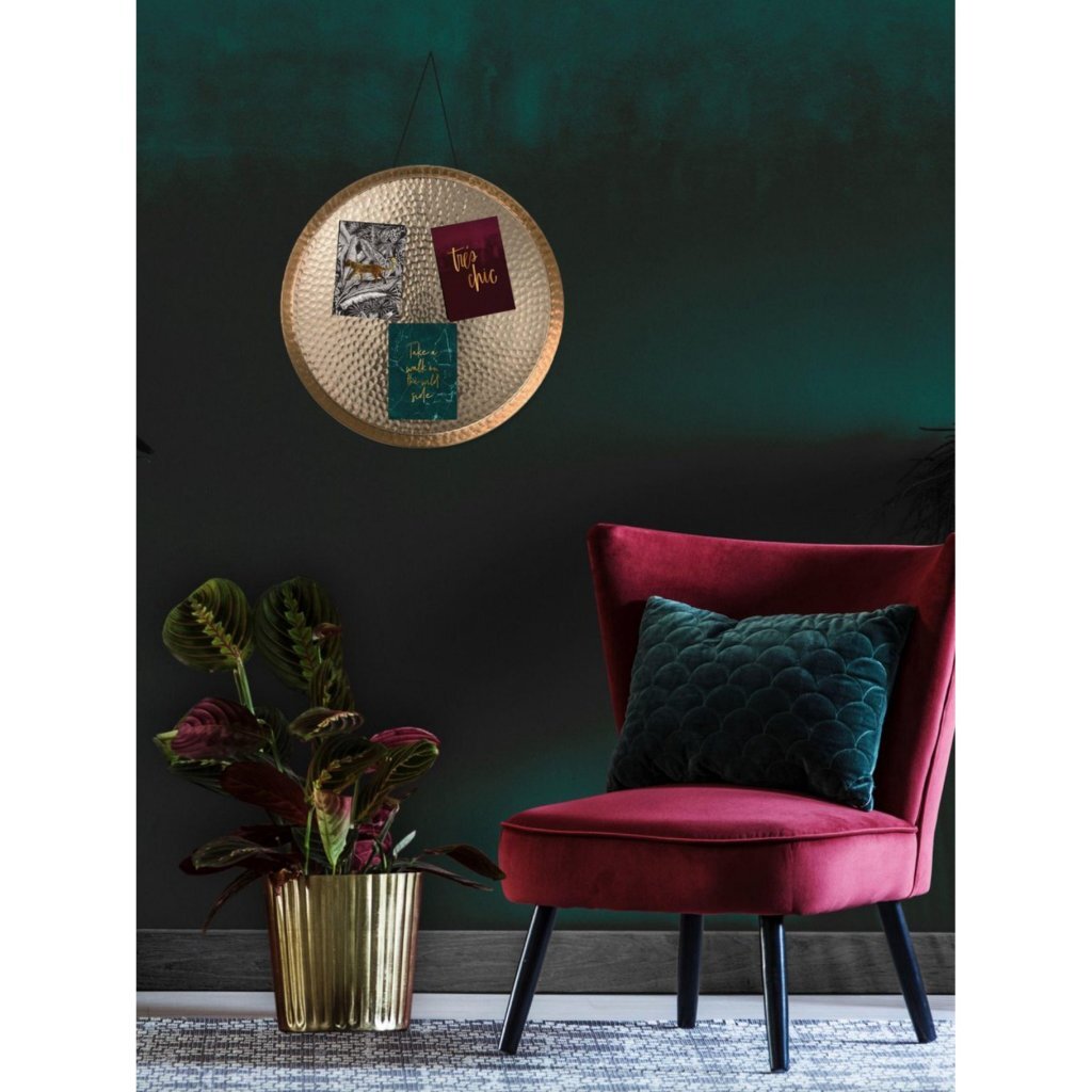 Gusta Wall Decoration Bowl Gold/Aluminum 38 cm
