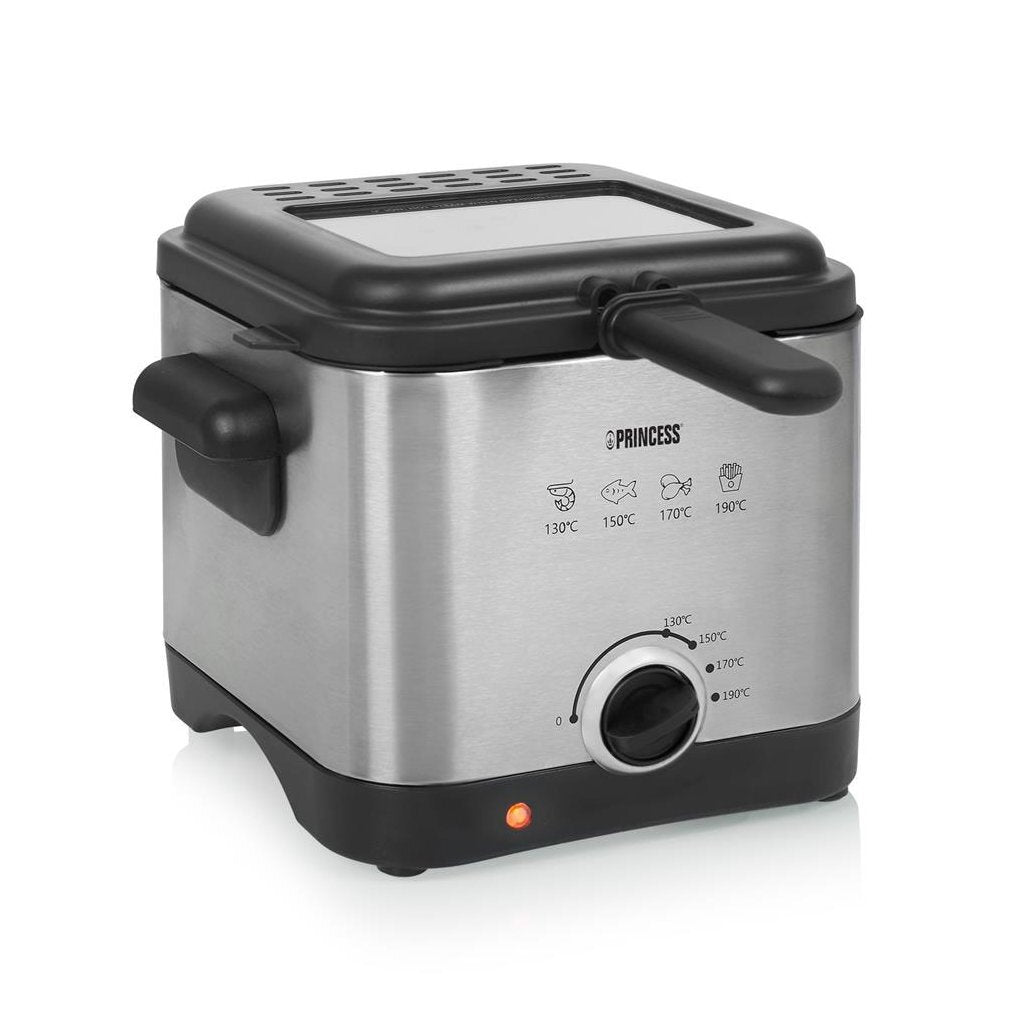 Princess 182612 Mini Fryer 1.5 L 1000W Stainless Steel/Black