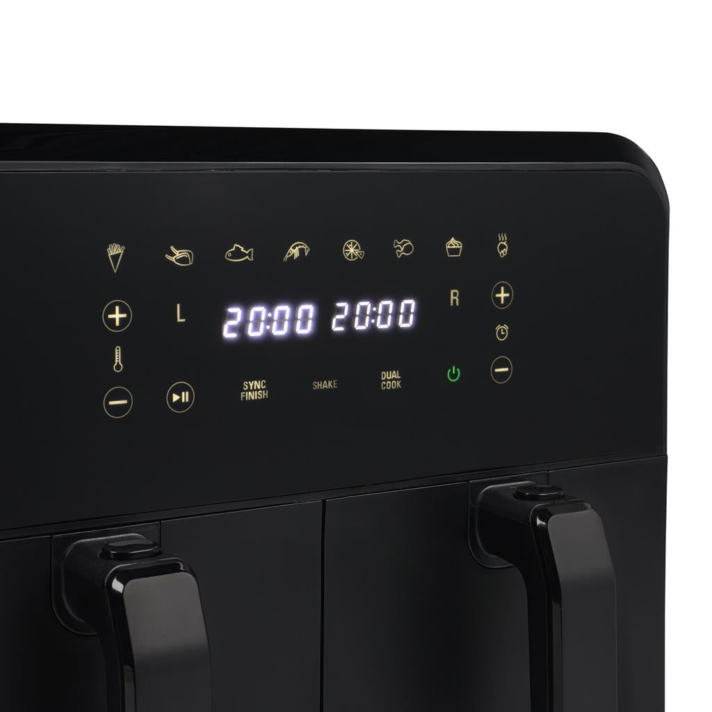 Princess 182068 Double Air Fryer 8 L 2400W Black