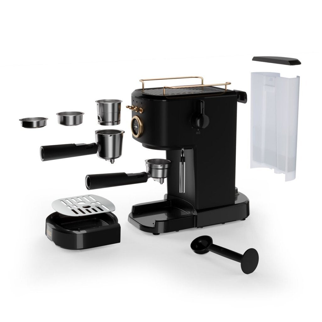 Princess E249417 Espresso Machine Black/Gold 1100W 20 Bar