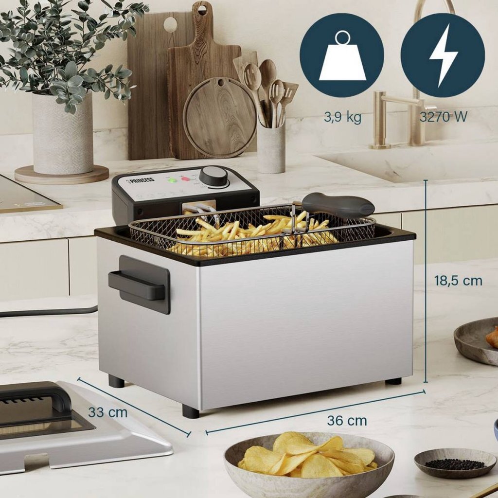 Princess Deep Fryer 5 L 3270W Stainless Steel/Black
