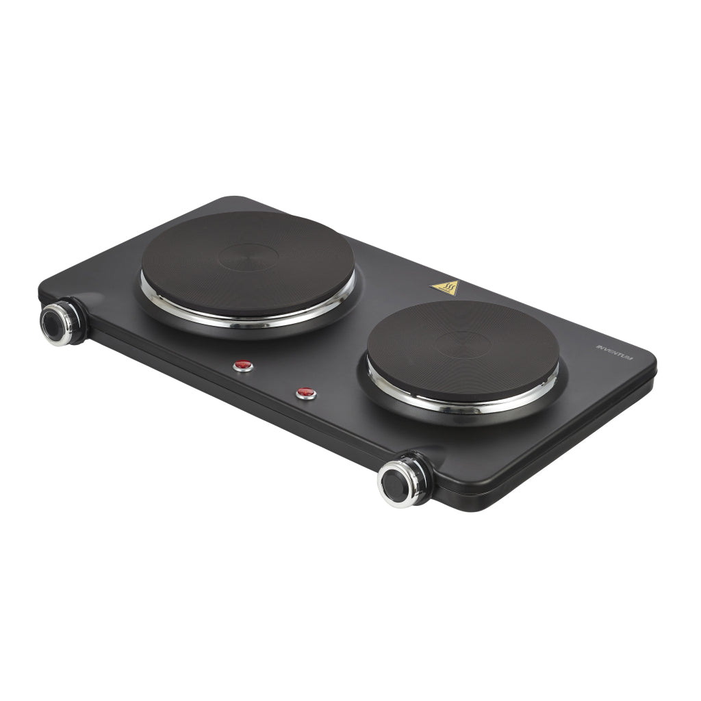 Inventum Electric 2-Burner Cooktop Black KP602B