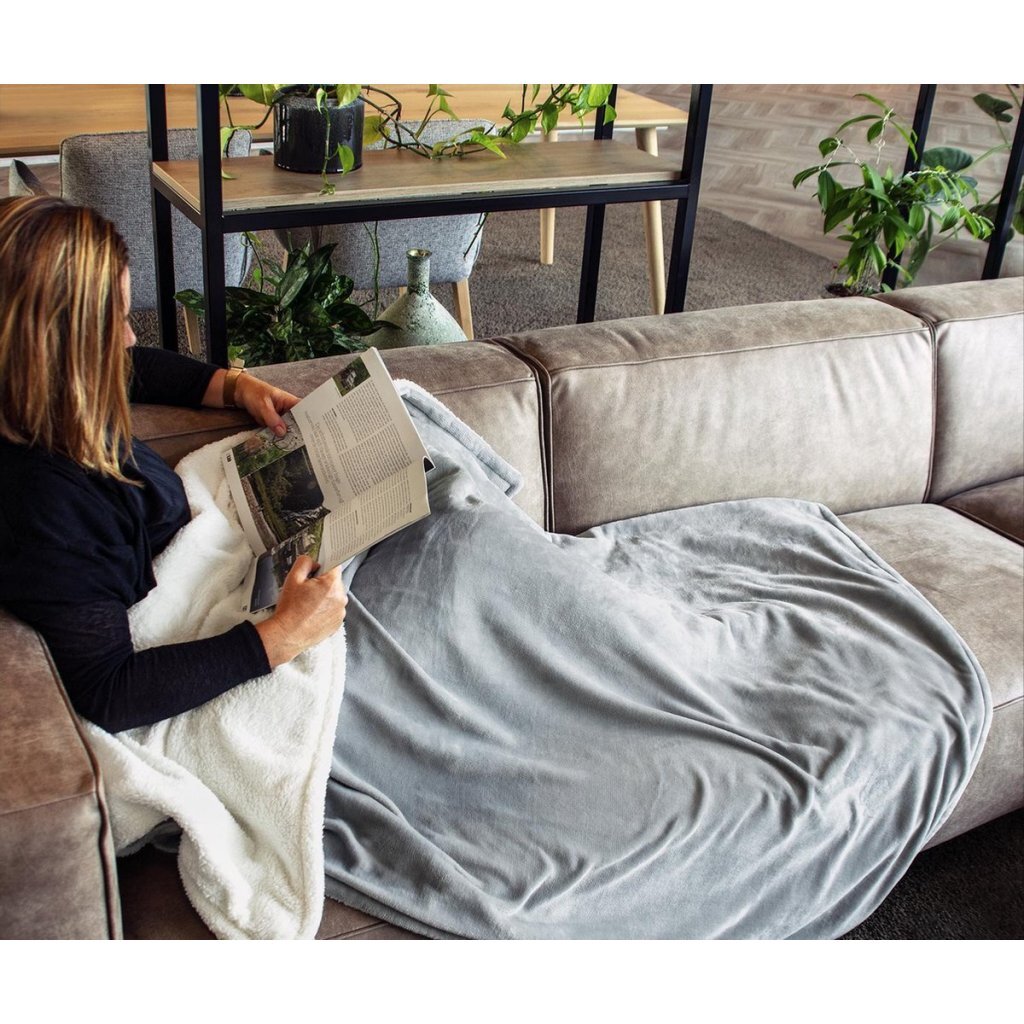 Tomado Electric Top Blanket 180x130 cm Grey/White