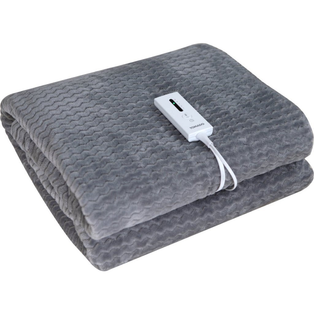 Tomado Electric Wrap Blanket 180x130 cm Grey/Fleece TEB1803G