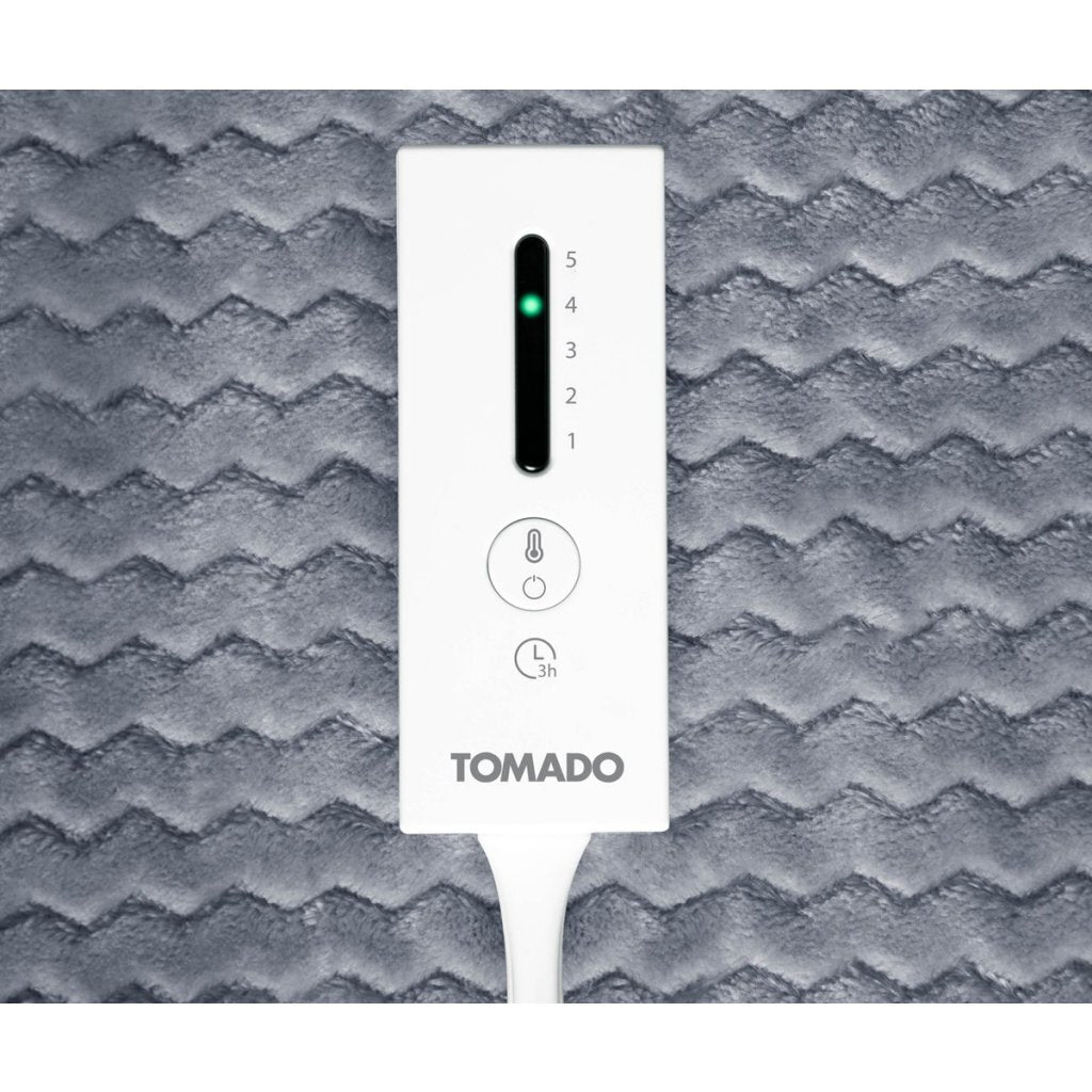 Tomado Electric Wrap Blanket 180x130 cm Grey/Fleece TEB1803G