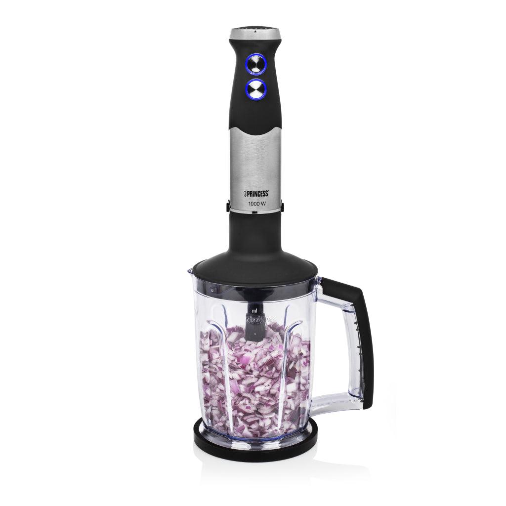 Princess 221221 Hand Blender Set Black/Stainless Steel