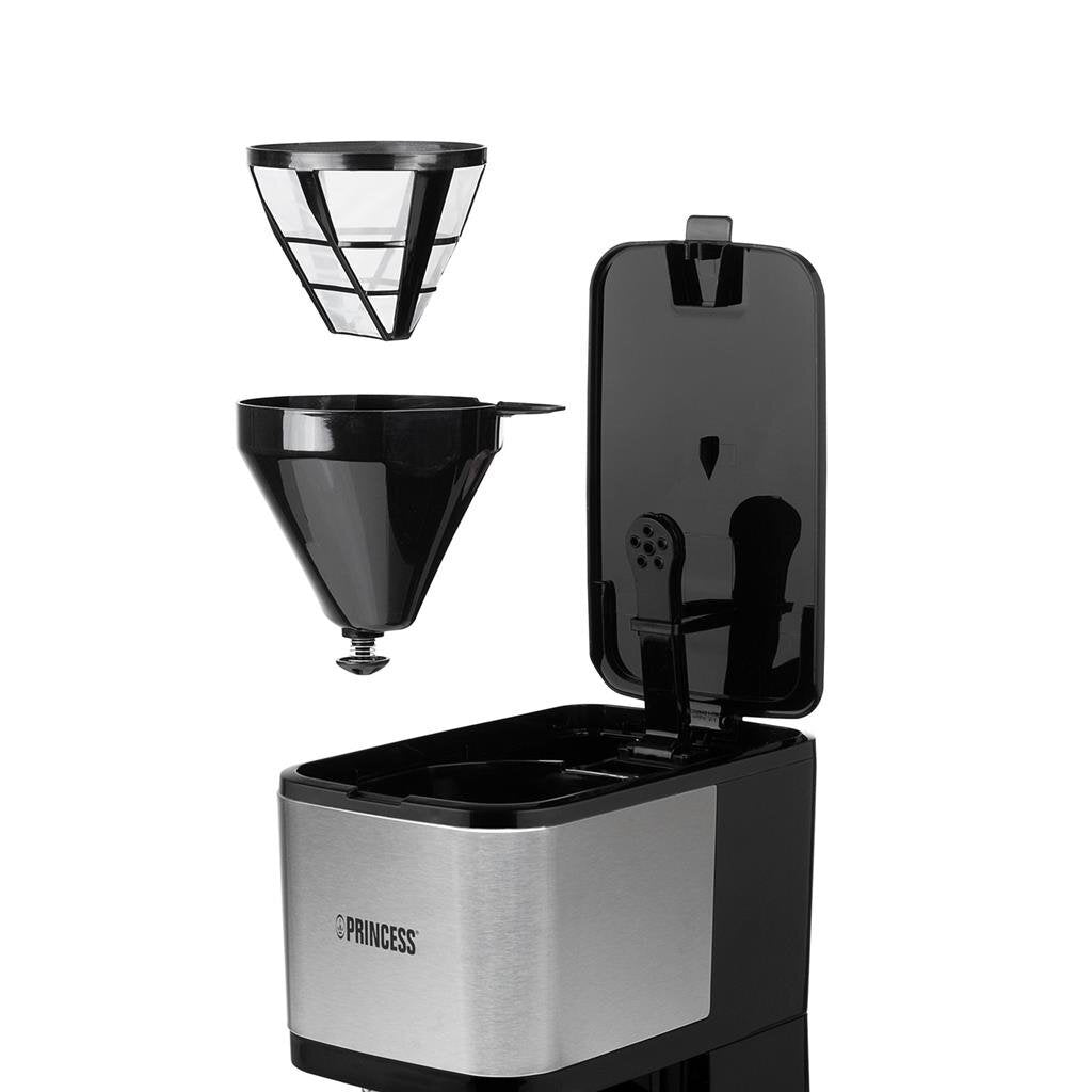 Princess 246031 Filter Coffee Maker 1.25 L Stainless Steel/Black