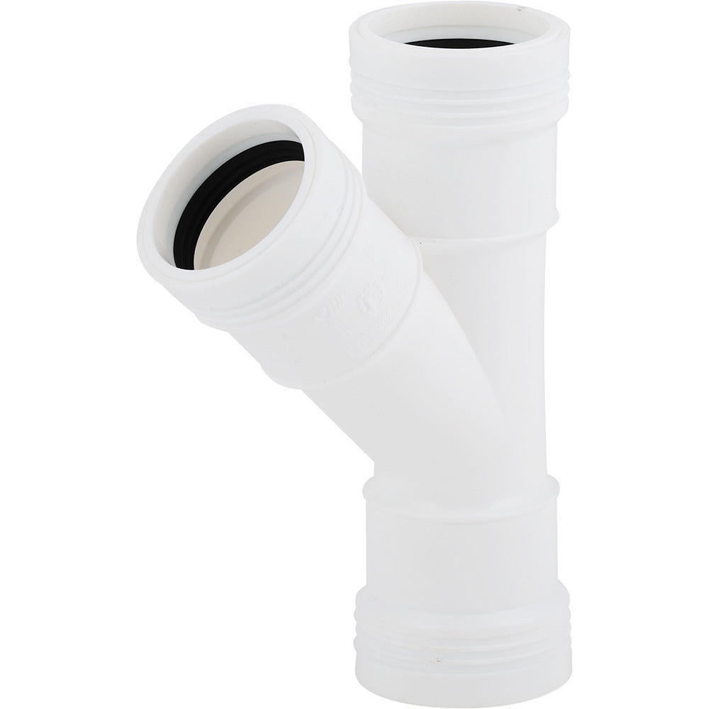 Scanpart Y-piece Dryer White Clamp Version - Washer & Dryer Accessory