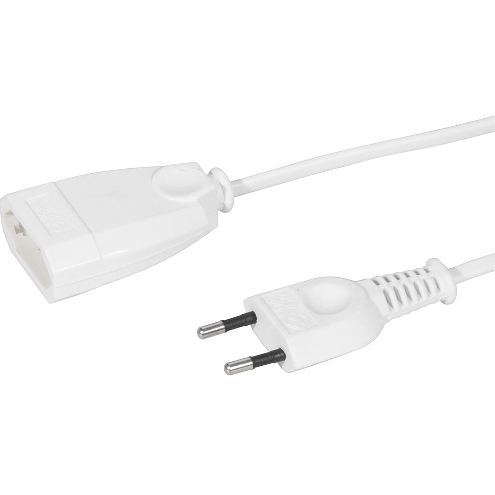 Scanpart Euro Extension Cord 5.0 m 2 x 0.75 mm² 600W CE Approved White