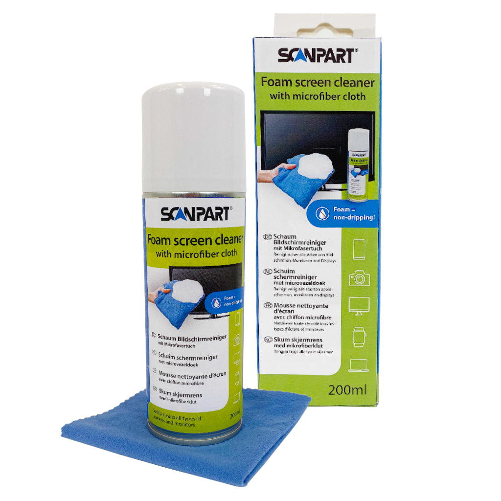 Scanpart Foam TV Cleaner 200 ml - Safe for All Screens