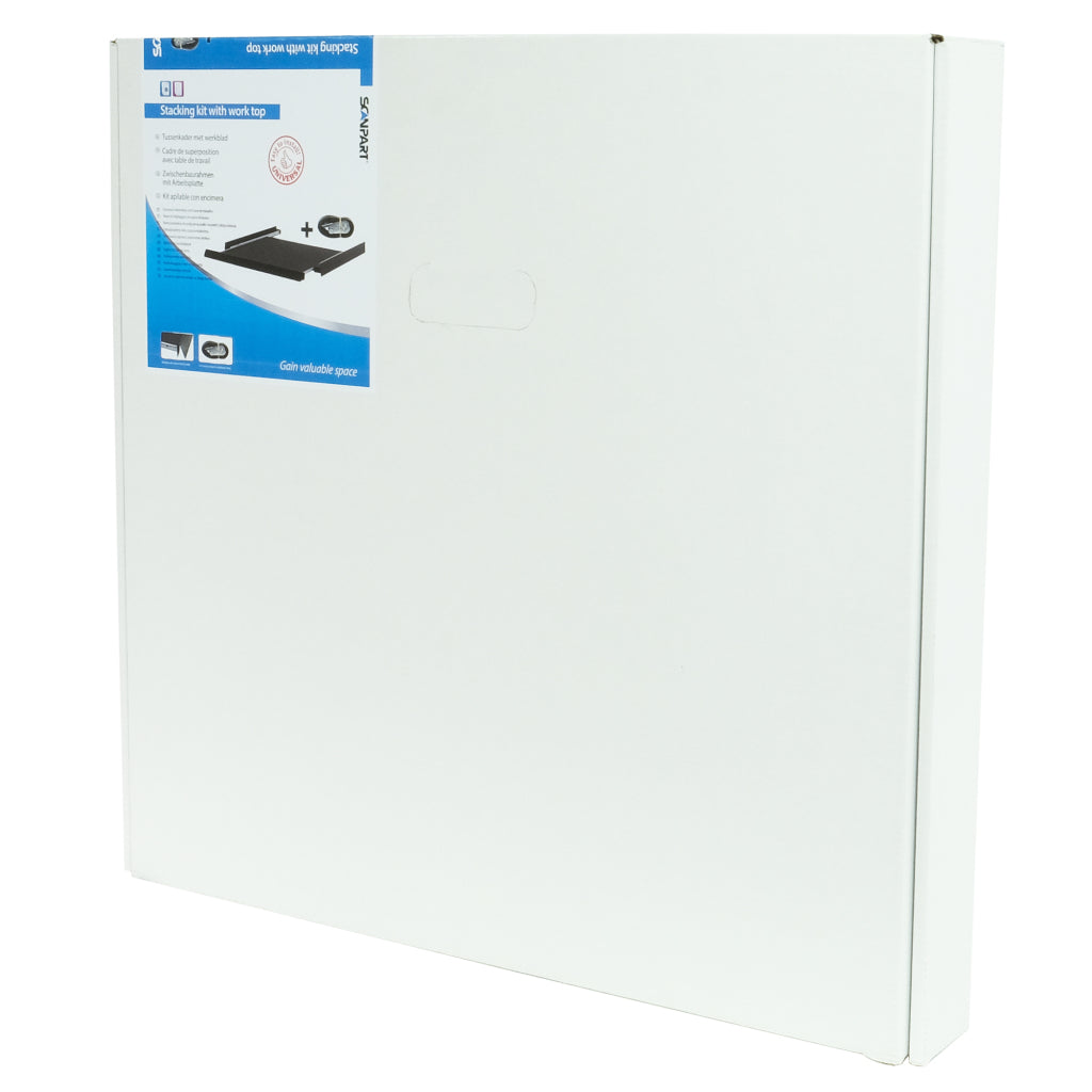 Scanpart Washing Machine/Dryer Adapter Black - Space Optimization